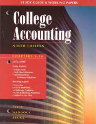 College Accounting, Chapters 1-18 (Study Guide and Working Papers) - John Ellis Price, M. David Jr. Haddock and Horace R. Brock