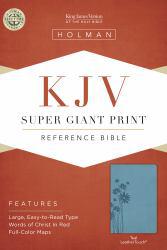 Super Giant Print Reference Bible - KJV (Teal) - Broadman and Hol