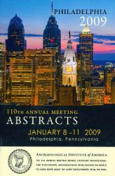 AIA 110th Annual Meeting Abstracts, Volume 32 - Archaeological Institute of America