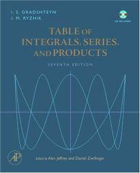 Table of Integrals, Series, and Products - Gradshteyn