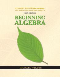 Beginning Algebra - Student Solution Manual - Gustafson