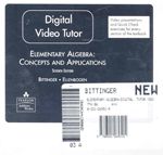 Elementary Algebra - Digital Video Tutor (Software) - Marvin Bittinger and David Ellenbogen