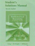 Mathematical Reasoning for Elementary School Teachers - Student Solutions Manual - Calvin T. Long, Duane W. DeTemple and Richard S. Millman